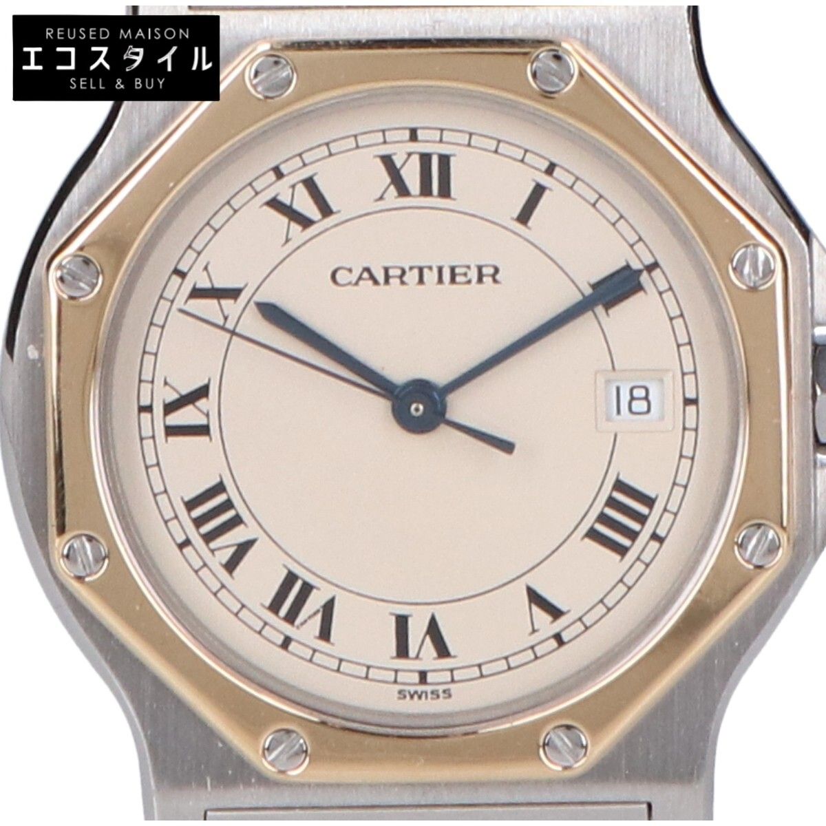 Cartier カルティエ W2001583 SS x K18YG サントスオクタゴン クオーツ
