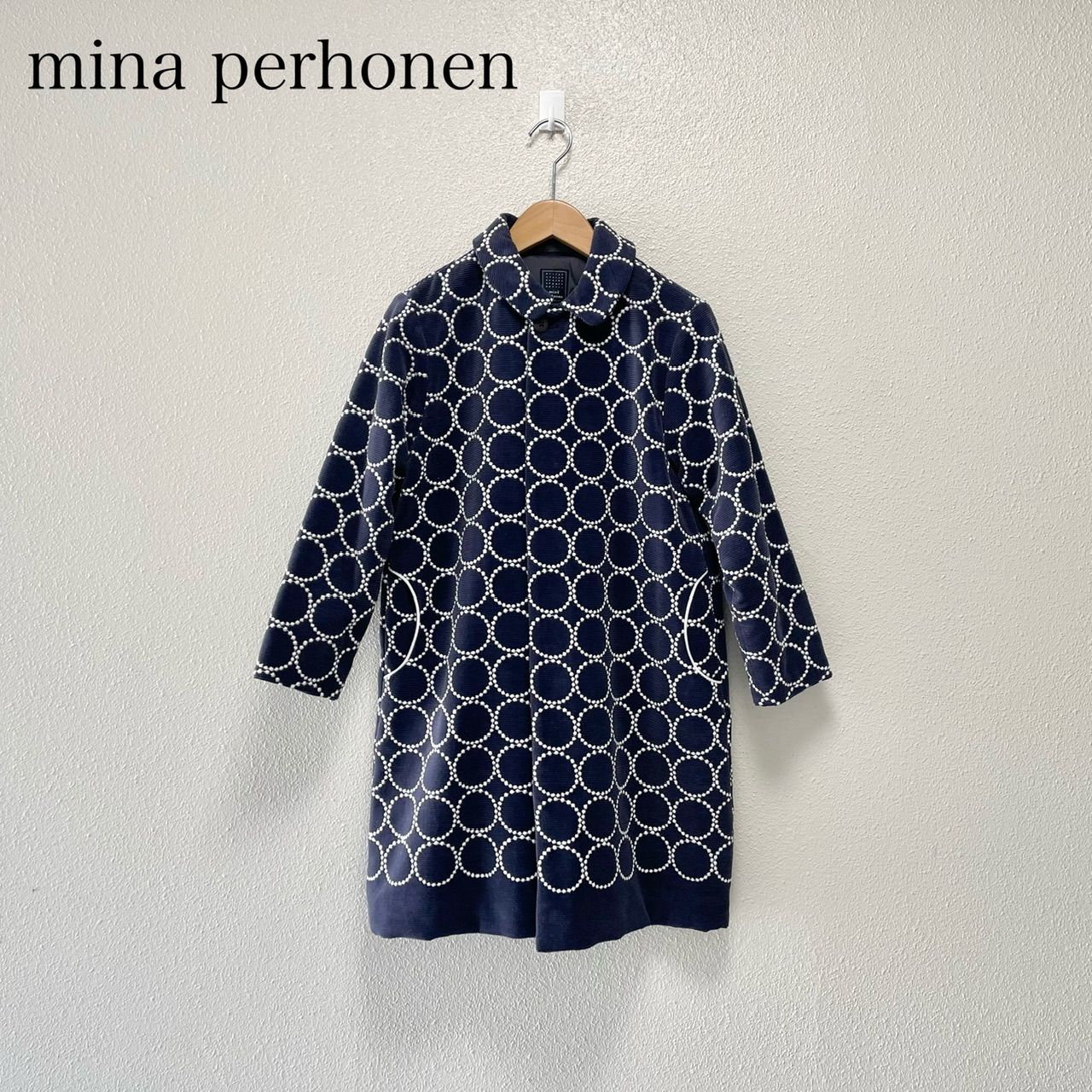 140cm mina perhonen ミナペルホネン tambourine コート 日本製