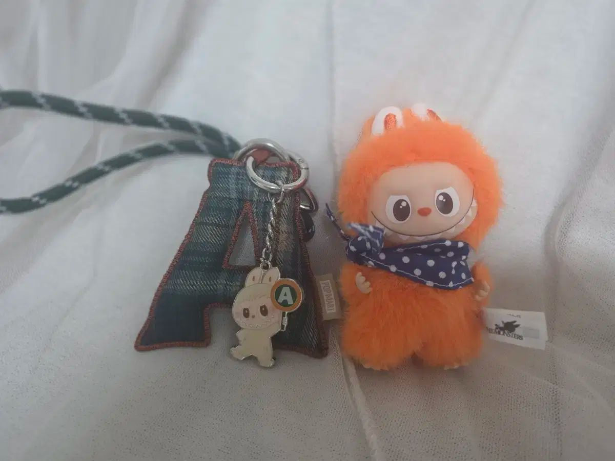 ミニラブブ+イニシャルキーホルダー A イニシャルkかわいい