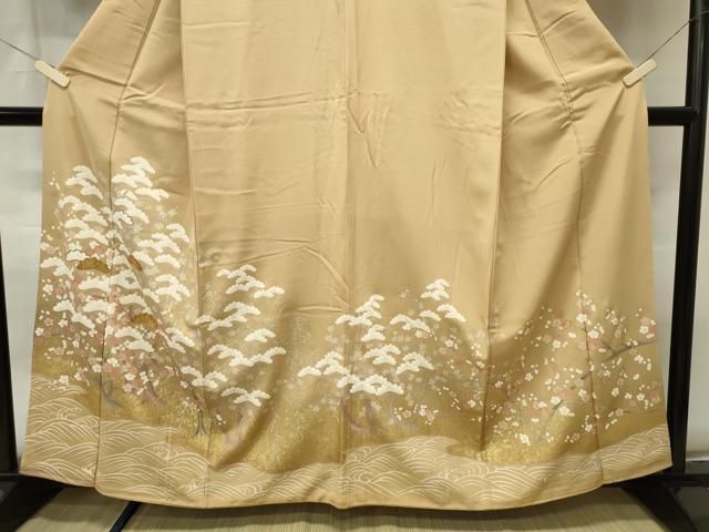 ベストストア日本一受賞店！■平和屋着物■豪華色留袖　寿光織　作家物　山水文　金糸　逸品　未使用　km168 平和屋着物□豪華色留袖 作家物 花車文 金彩 正絹 逸品 AAAW4625br ベスト