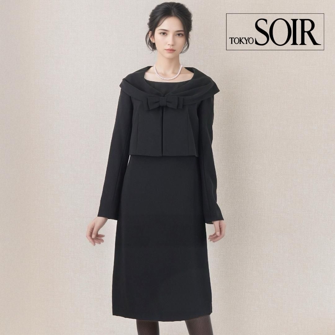 ◎当日発送 東京ソワール ジュンコシマダ 礼服 7号 リボン付