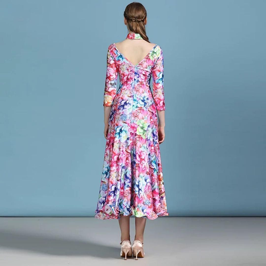 実用性が高い ♥ 人気 花柄練習着スタンダード向けワンピース