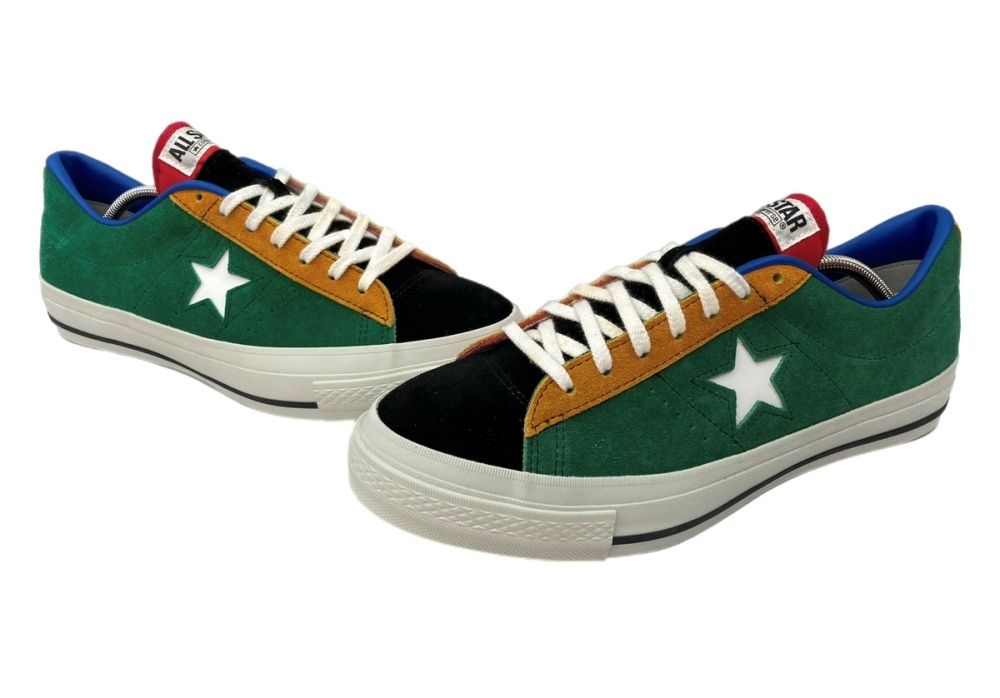 コンバース CONVERSE ONE STAR CC ワン スター スエード クレイジーパターン ローカット シューズ 復刻 6SH01 メンズ靴 スニーカー マルチ サイズ9 1|2 104S-836