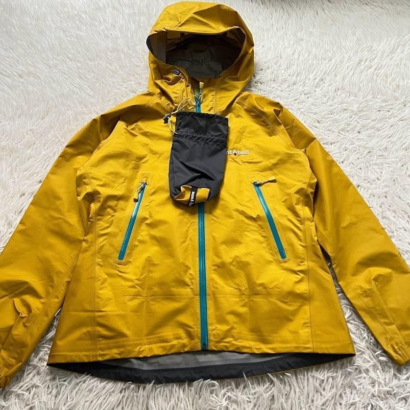 mont-bell モンベル ストームクルーザージャケット M イエロー ゴアテックス レインウェア 登山 トレッキング 通勤通学 フェス  GORE-TEX