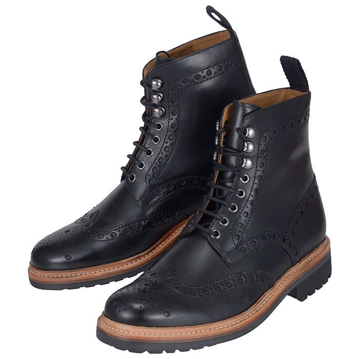 アウトレット】GRENSON グレンソン LACE-UP BOOTS 111619 レースアップブーツ メンズ ブラック7.5UK - メルカリ