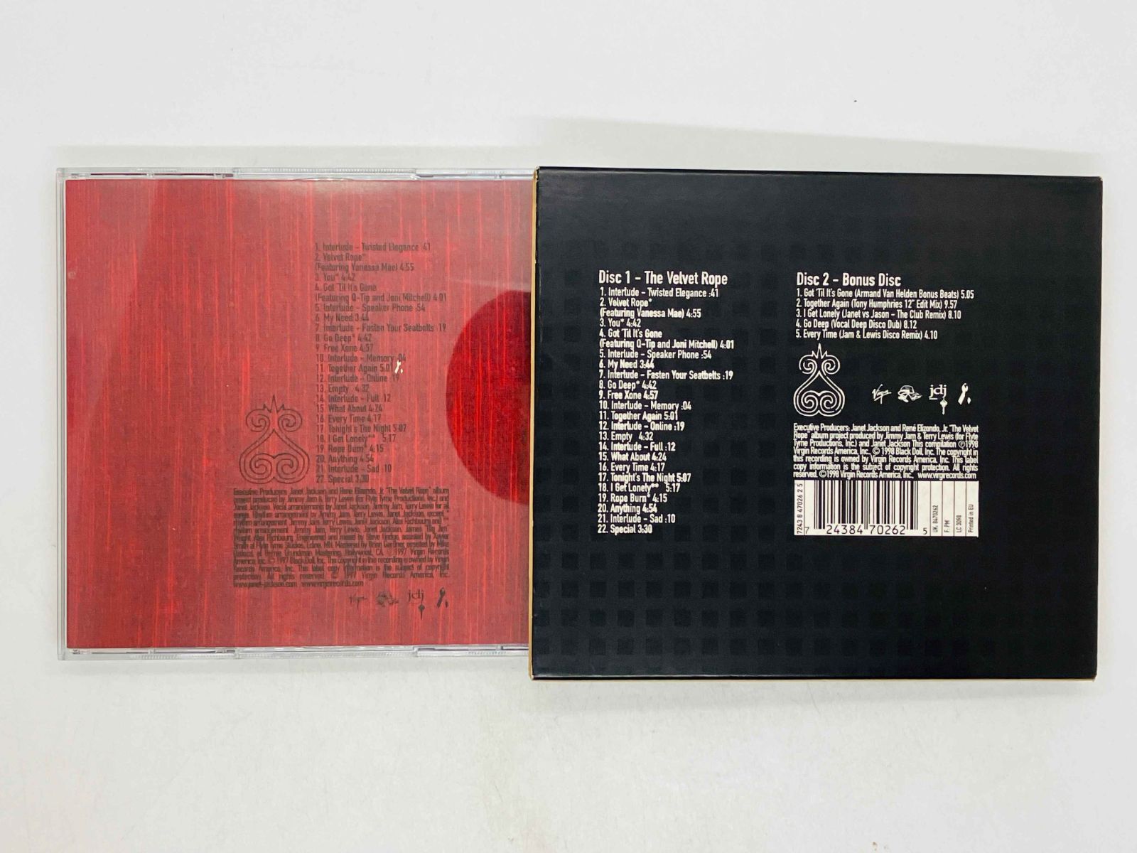 2CD JANET / THE VELVET ROPE / ジャネット・ジャクソン / ザ