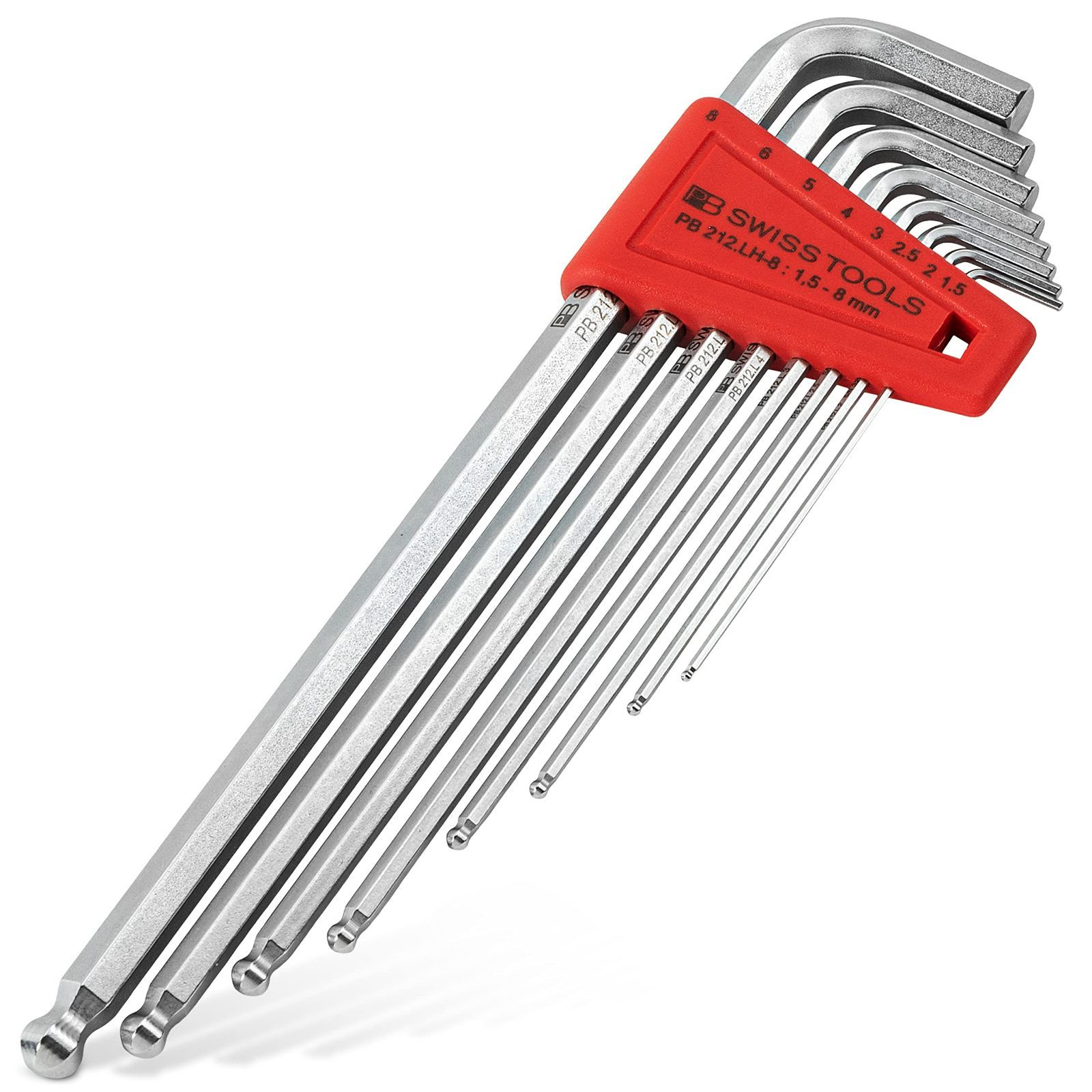 【特価商品】212LH8CN ボール付ロング六角棒レンチセット PBスイスツールズ