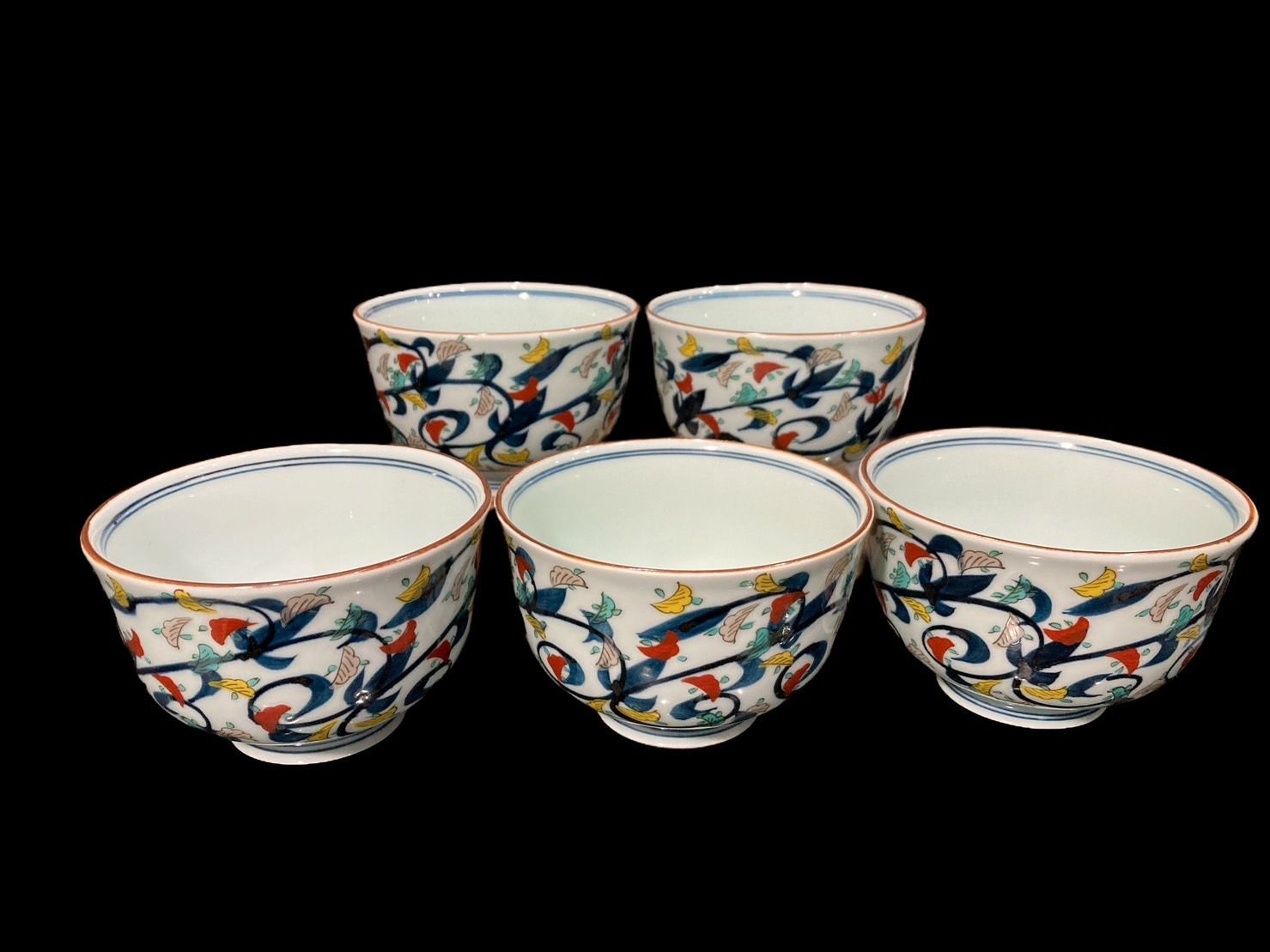 有田焼 小物成窯 色絵茶碗 丼 和食器 和皿 茶碗 工芸 古美術 骨董 コレクション KC 25 T 22