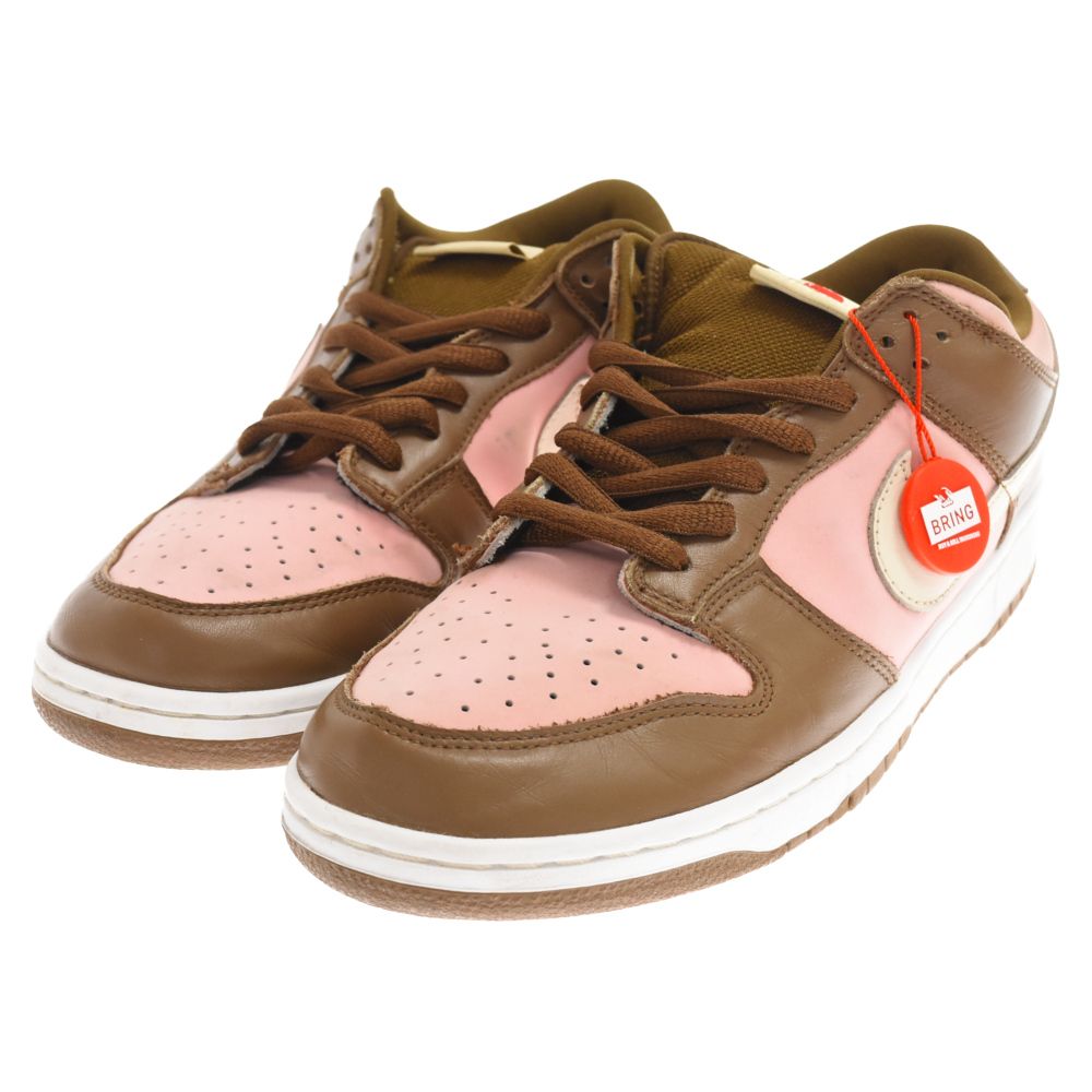 NIKE SB (ナイキエスビー) SB DUNK LOW PRO STUSSY CHERRY 304292-671 ステューシー ダンク ロー プロ  チェリー ローカットスニーカー US10.5/28.5cm ピンク/ブラウン - メルカリ