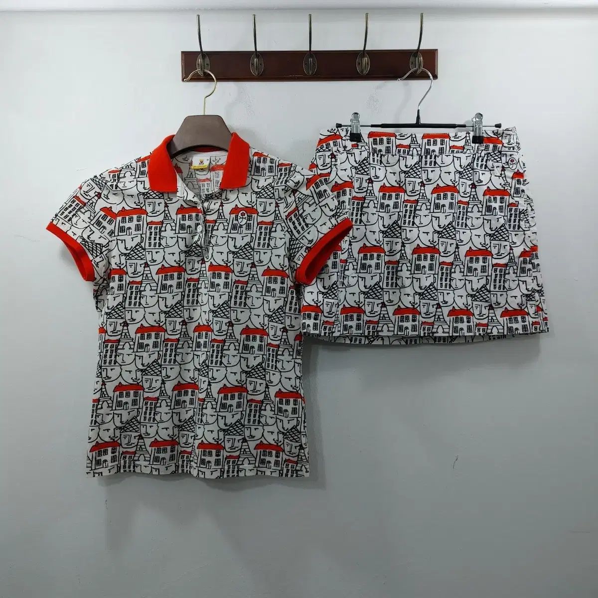 90 CASTELBAJAC カステルバジャック レディース ゴルフウェア セット T シャツ - スカート