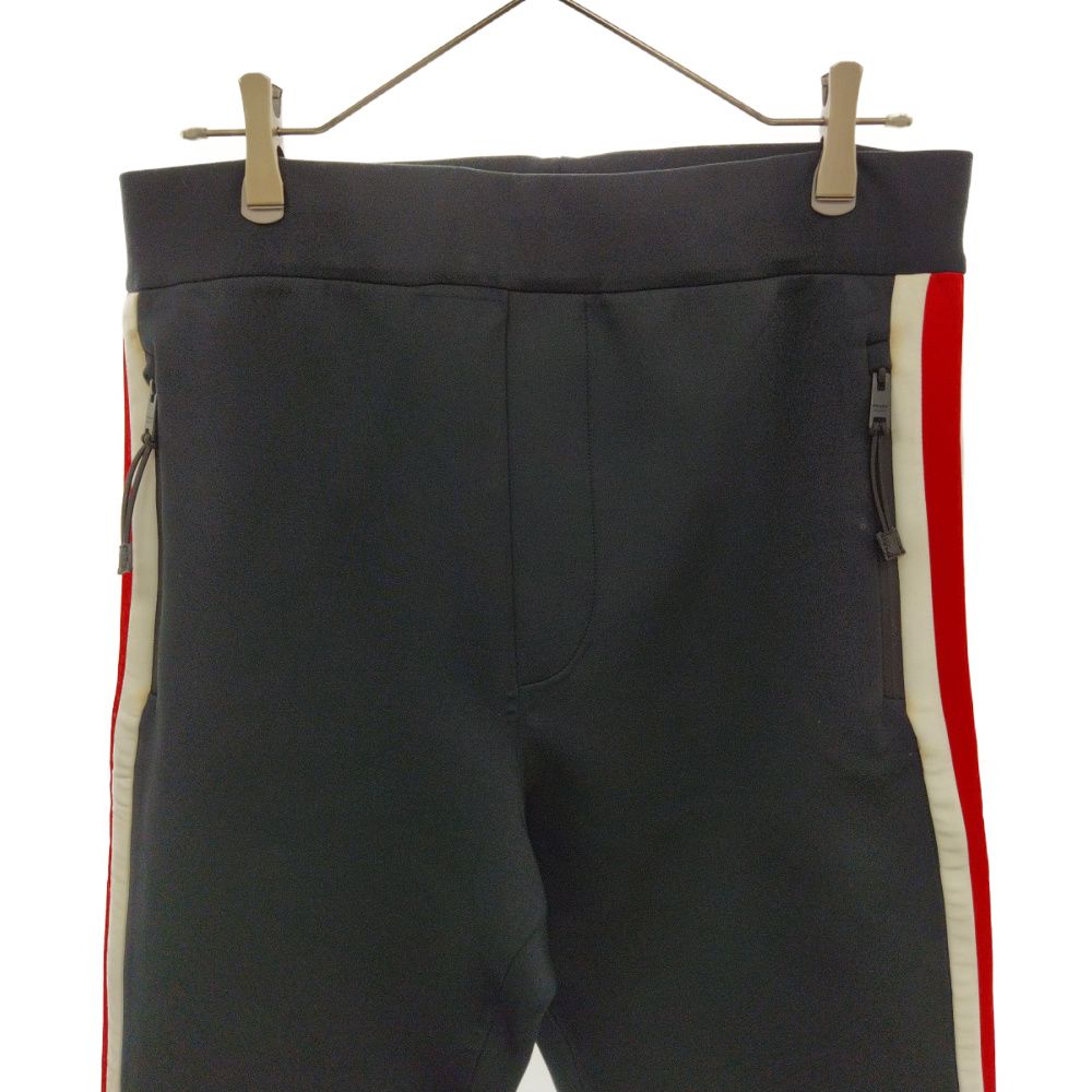 PRADA (プラダ) 21AW スクエアロゴ サイドライン トラックパンツ