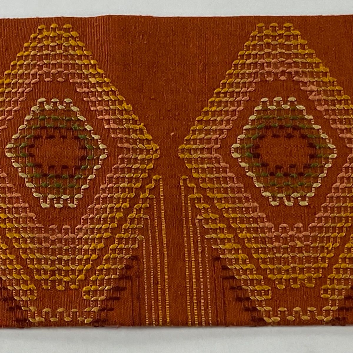 平和屋着物＊夏物 絽綴れ 八寸名古屋帯 よろけ縞 正絹 逸品 CAAW6571th