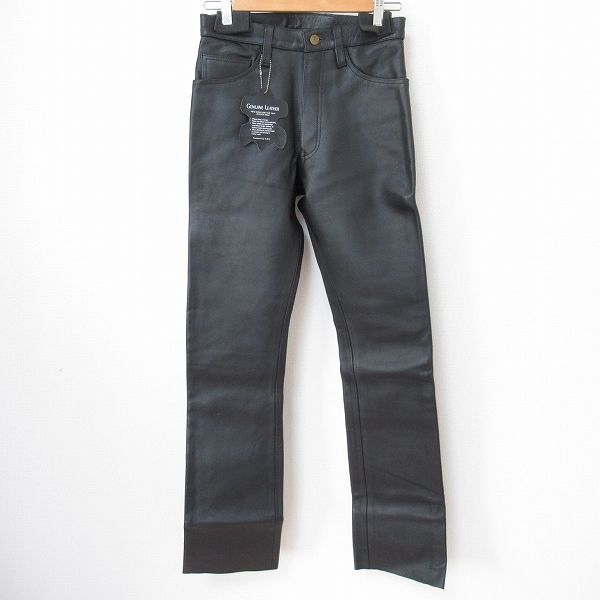 B.B.H ビービーエイチ COW SKIN カウスキン ライディング レザーパンツ サイズ タグ表記33  (ビービーエイチクロッシング) Straight cow leather