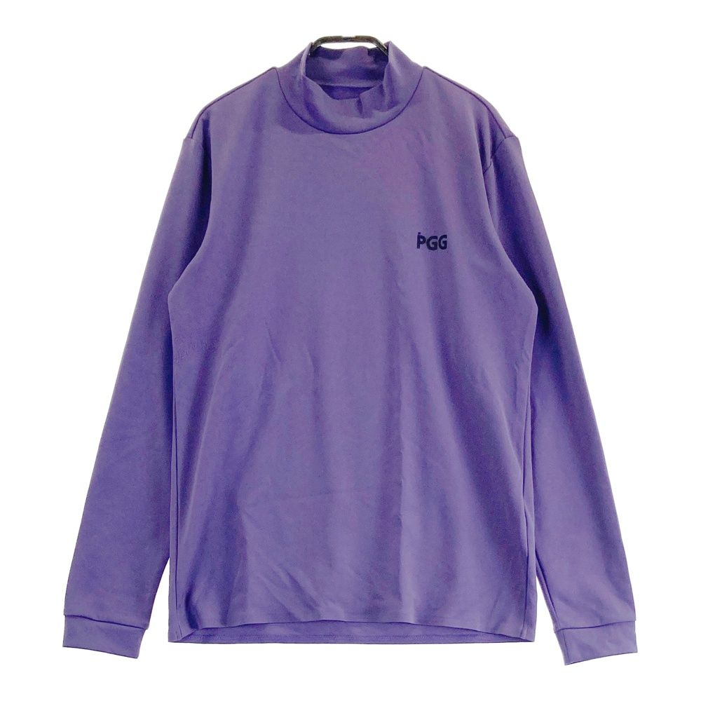 サイズ 5 PGG PEARLY GATES パーリーゲイツ 2025年モデル ハイネック 長袖Tシャツ パープル系 240101538499 ゴルフウェア メンズ ストスト