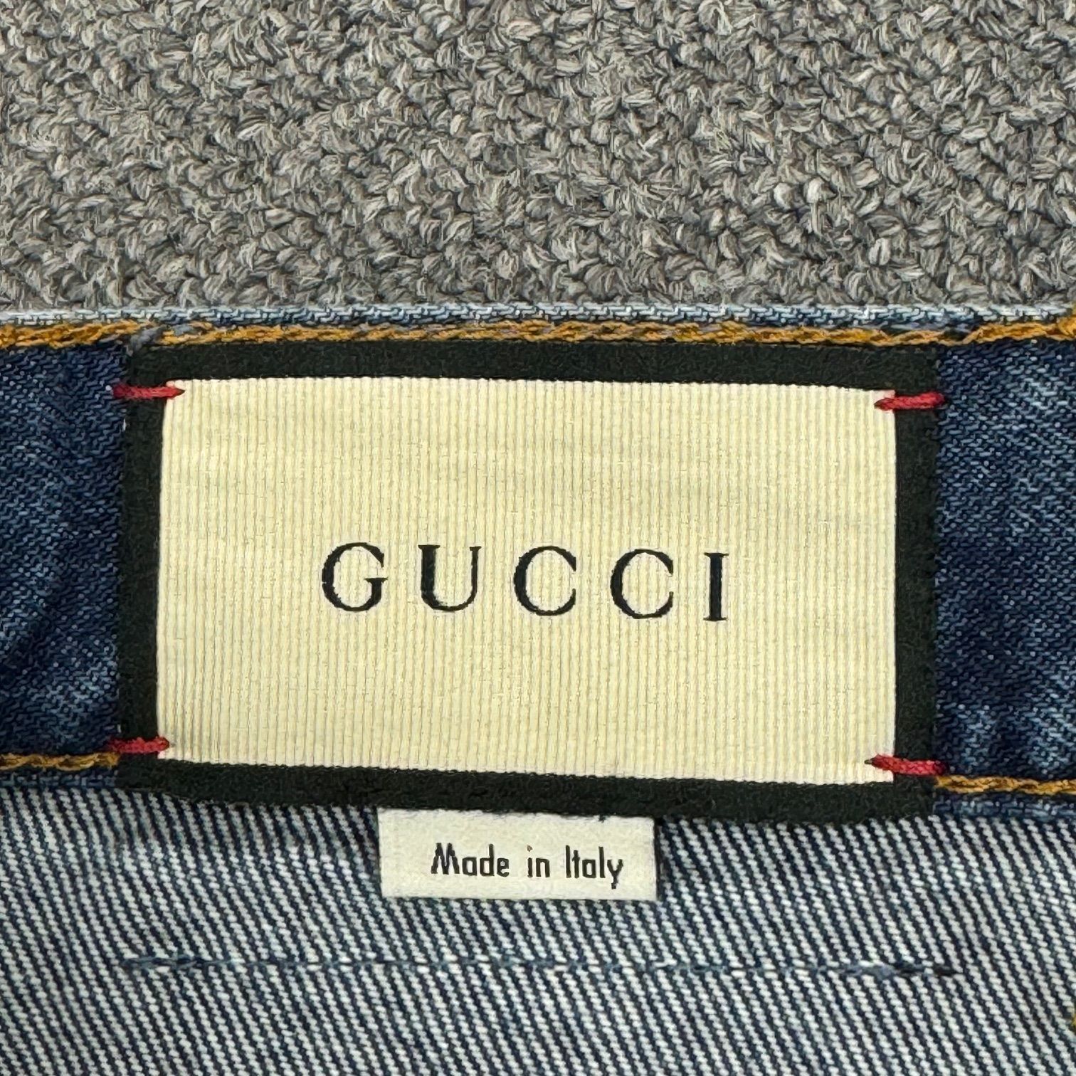 GUCCI ミディアムウォッシュジーンズ デニム ジーンズ ウォッシュド 