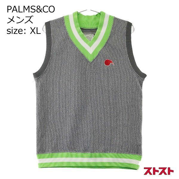 PALMS&CO Vネックニットベスト グレー系 XL ［240001833995］ - メルカリ