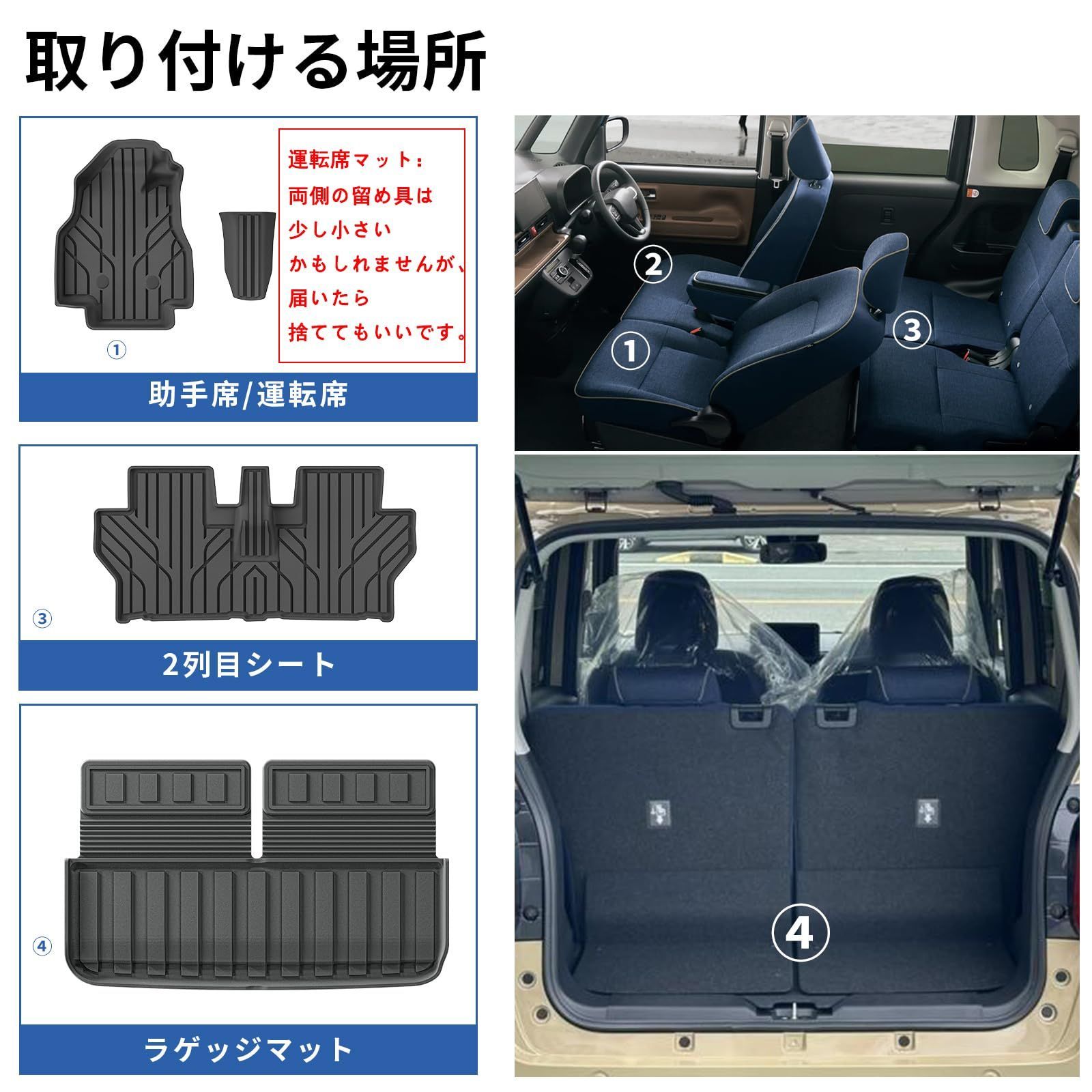 3Dフロアマット-トランクマット