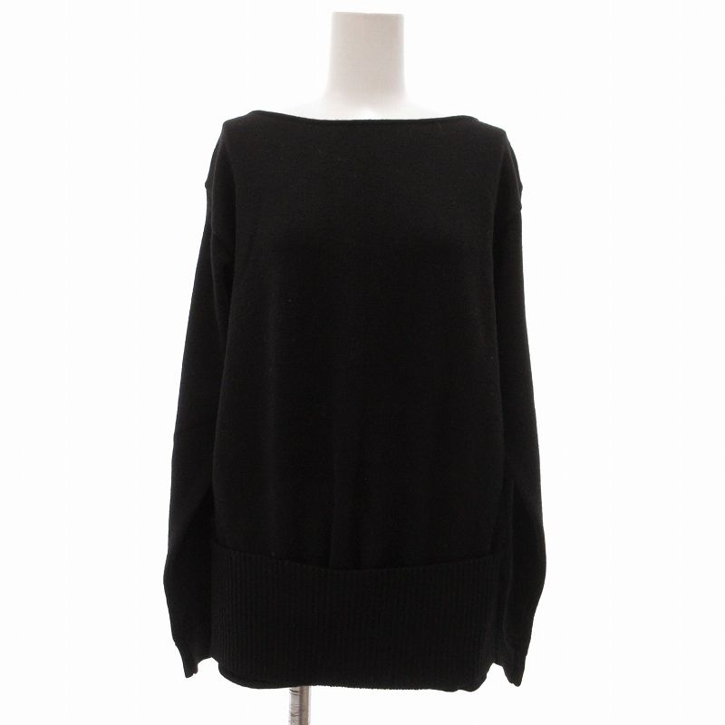 美品☆MaxMara☆最高級ライン 希少 黒タグ シルク混 薄手ニット 黒 M マックスマーラ ウィークエンドライン MAX MARA WEEKEND LINE