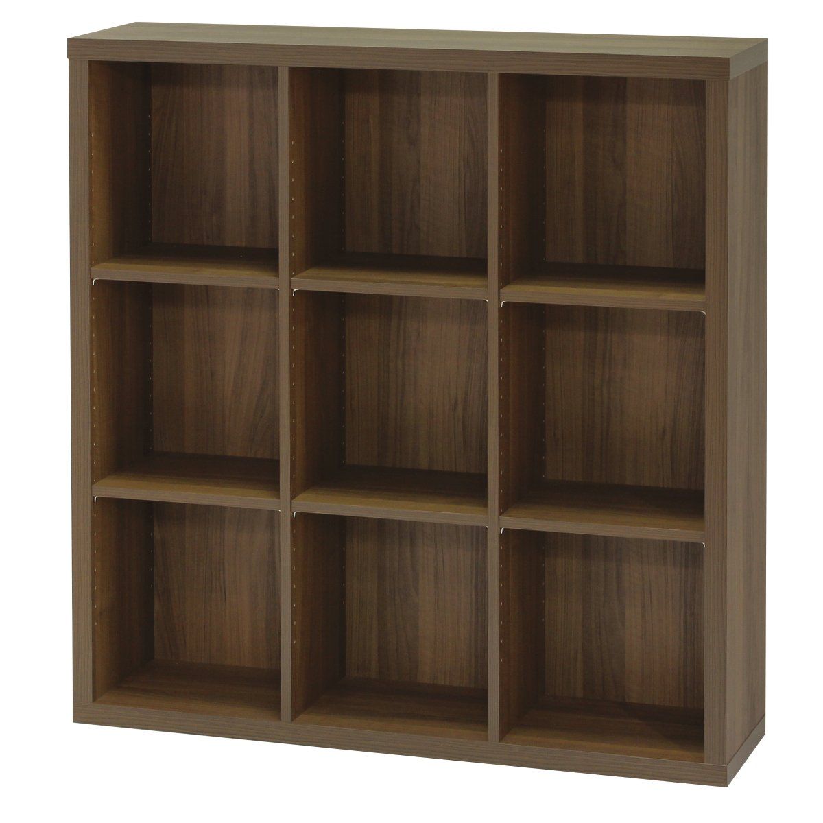 本棚 ダークブラウン シェルフ 幅110 棚板耐荷重15kgのラック 高さ113.4 A4ファイルBOXがぴったり入る奥行 奥行28.3cm 無垢材をイメージさせる厚さ3.6cmの天板 SEP-1111DK 白井産業 セパルテック