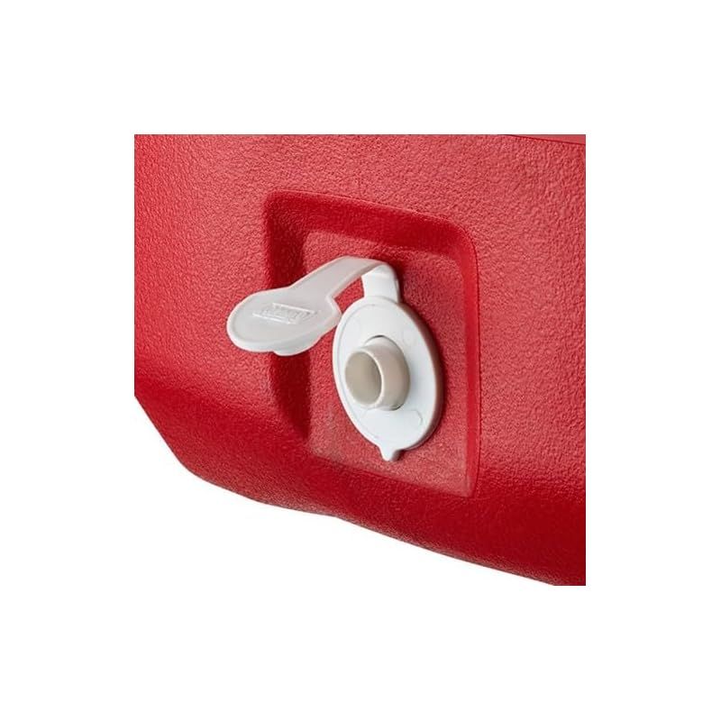 Coleman コールマン クーラーボックス ポリライト48QT レッド 2000033008 大容量 45L 保冷力3日 アウトドア キャンプ 保冷3日 部活 釣り 水抜き弁付き 防災 0