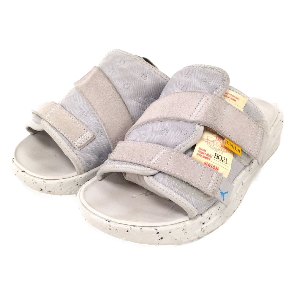 新品 NIKE JORDAN クレーター スライド ナイキ サンダル NIKE (ナイキ) × UNION JORDAN CRATER SLIDE SP GREY FOG DO6274