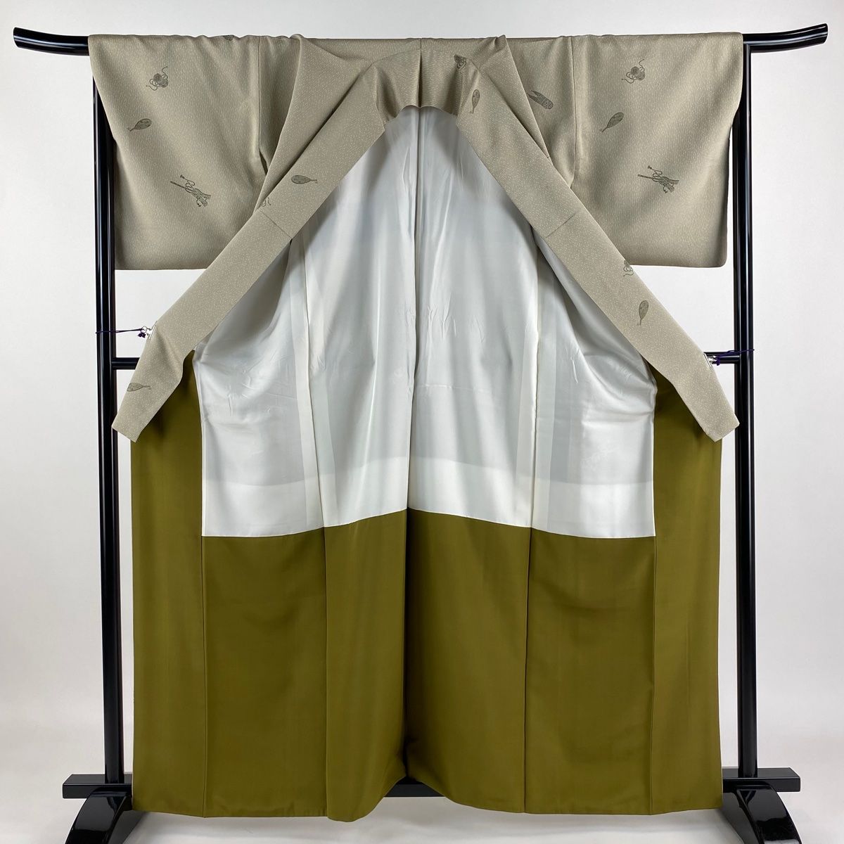 振袖 身丈164cm 裄丈68cm 正絹 名品 【中古】（小紋 身丈162.5cm 裄丈  