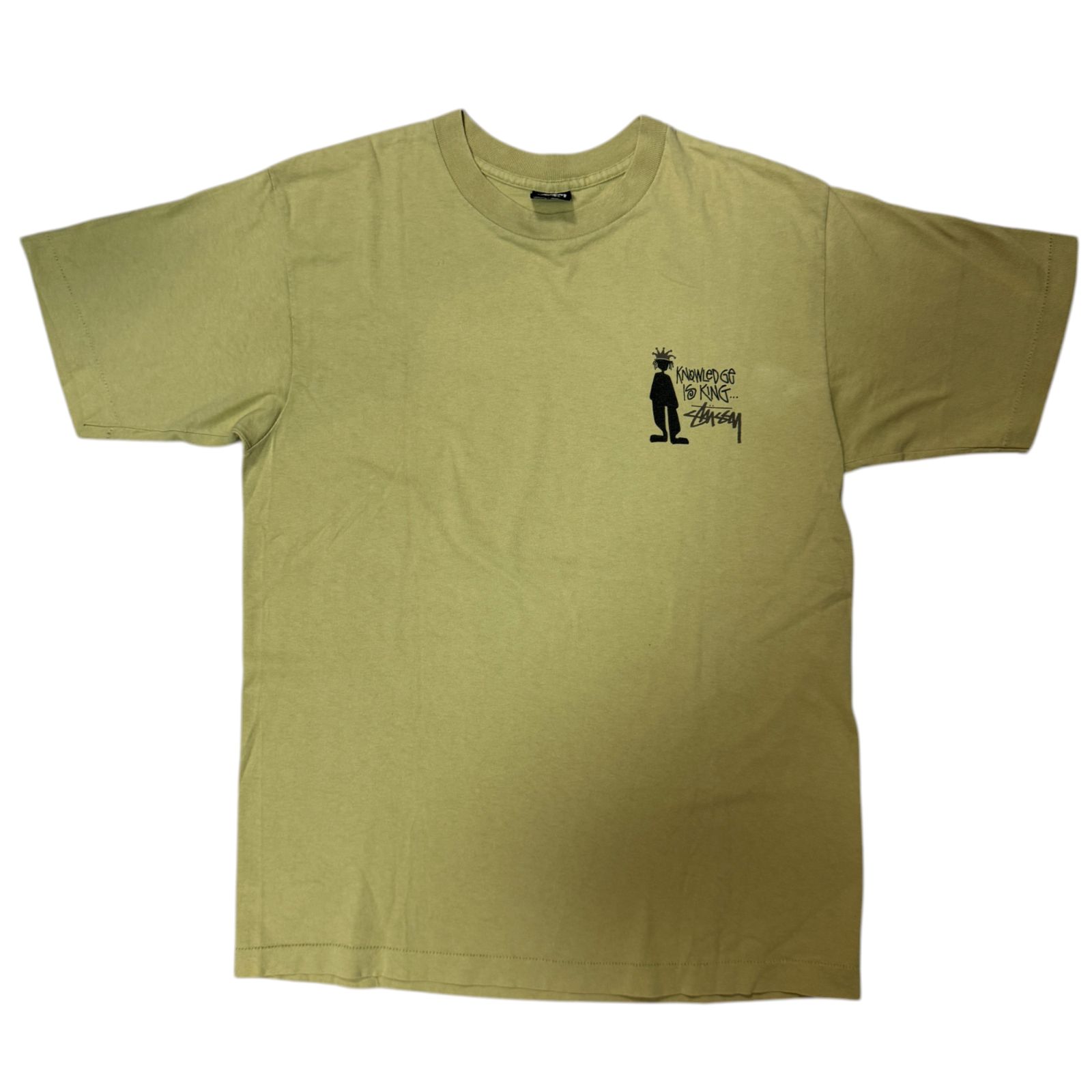 90s STUSSY シャドーマン Tシャツ Lサイズ 黒タグ ラスタ レゲエ MADE