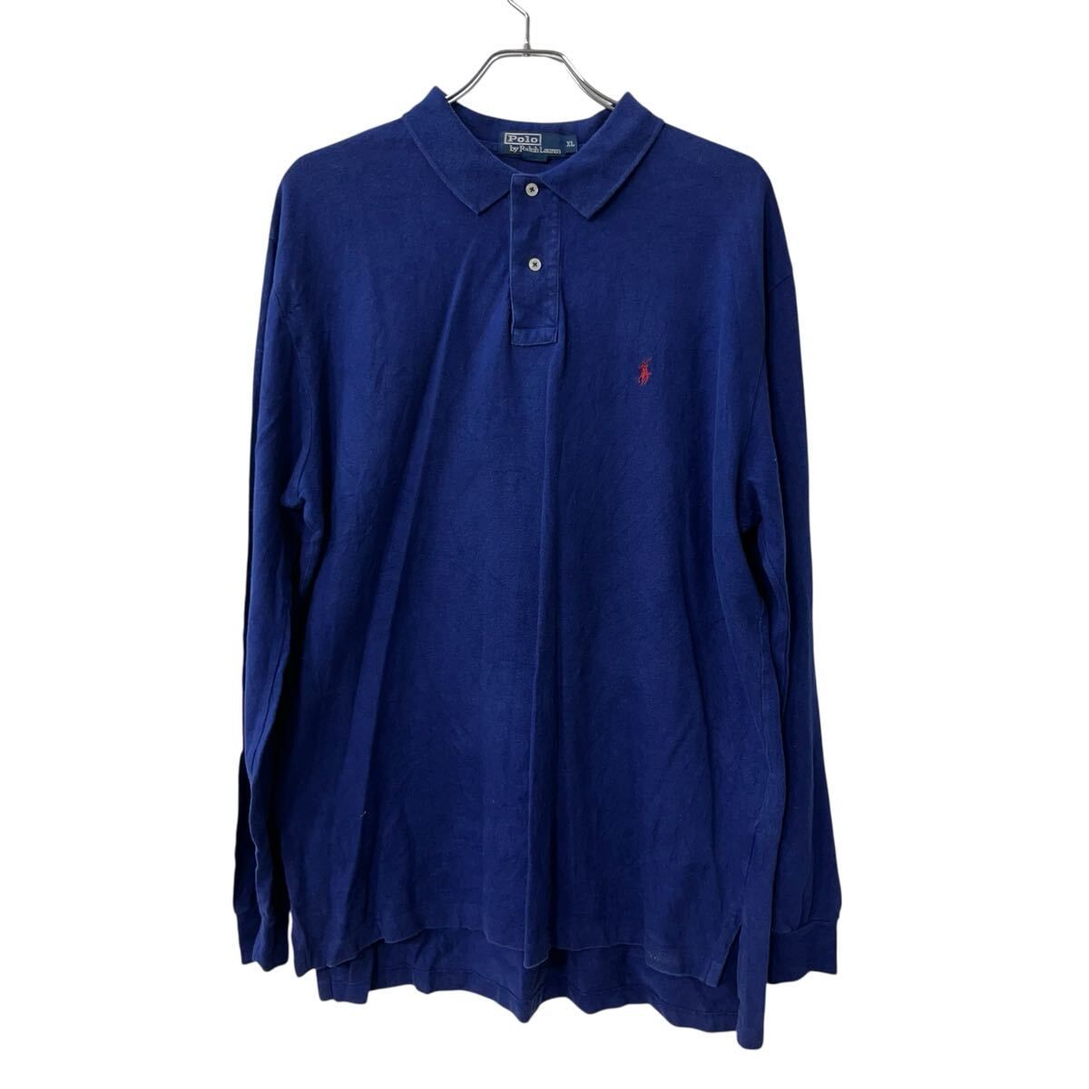 POLO RALPH RAUREN 長袖ポロシャツ XL ラルフローレン 裾ワンポイント 長袖ポロシャツ 表記(XL