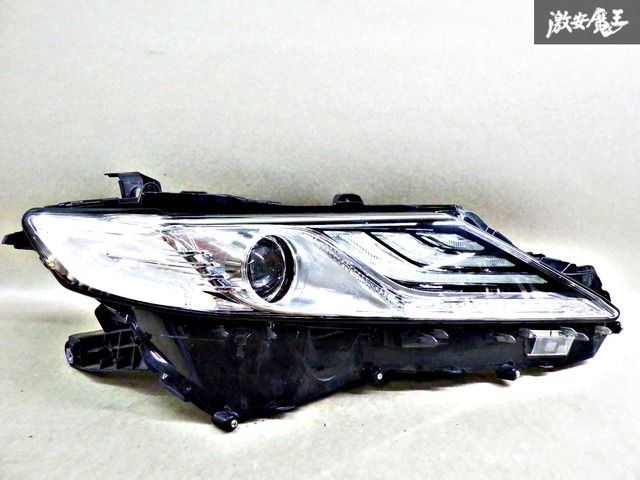 【レンズ綺麗！】トヨタ純正 AXVH70 AXVH75 カムリ 後期 LED ヘッドライト ヘッドランプ 右 右側 運転席側 KOITO 33-277 棚2J25