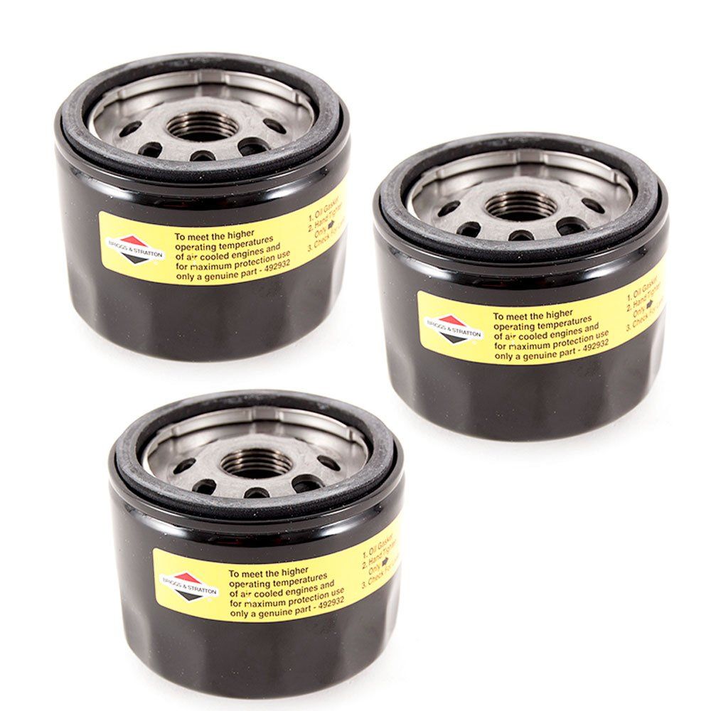 Briggs & Stratton 純正OEM 492932 492932S オイルフィルター (3パック)