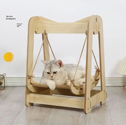 繊細な猫用スイングと爪とぎボード 猫用のおもちゃ 快適なハンモックは穏やかに揺れ 頑丈なフレームが安全性を確保します その愛らしいデザインは心を溶かし 猫が楽しめるパーソナルスペースを提供します 遊ぶにも昼寝にも 猫にとって小さな楽園となり