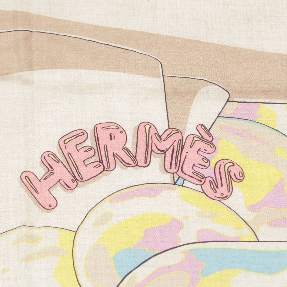 エルメス カレジェアン140 カシミヤ シルク LOCOMOTION ロコモーション