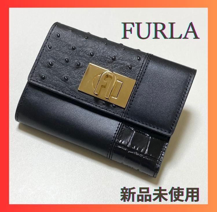 FURLA フルラ 三つ折り財布 ブラック 新品未使用 - 折り財布