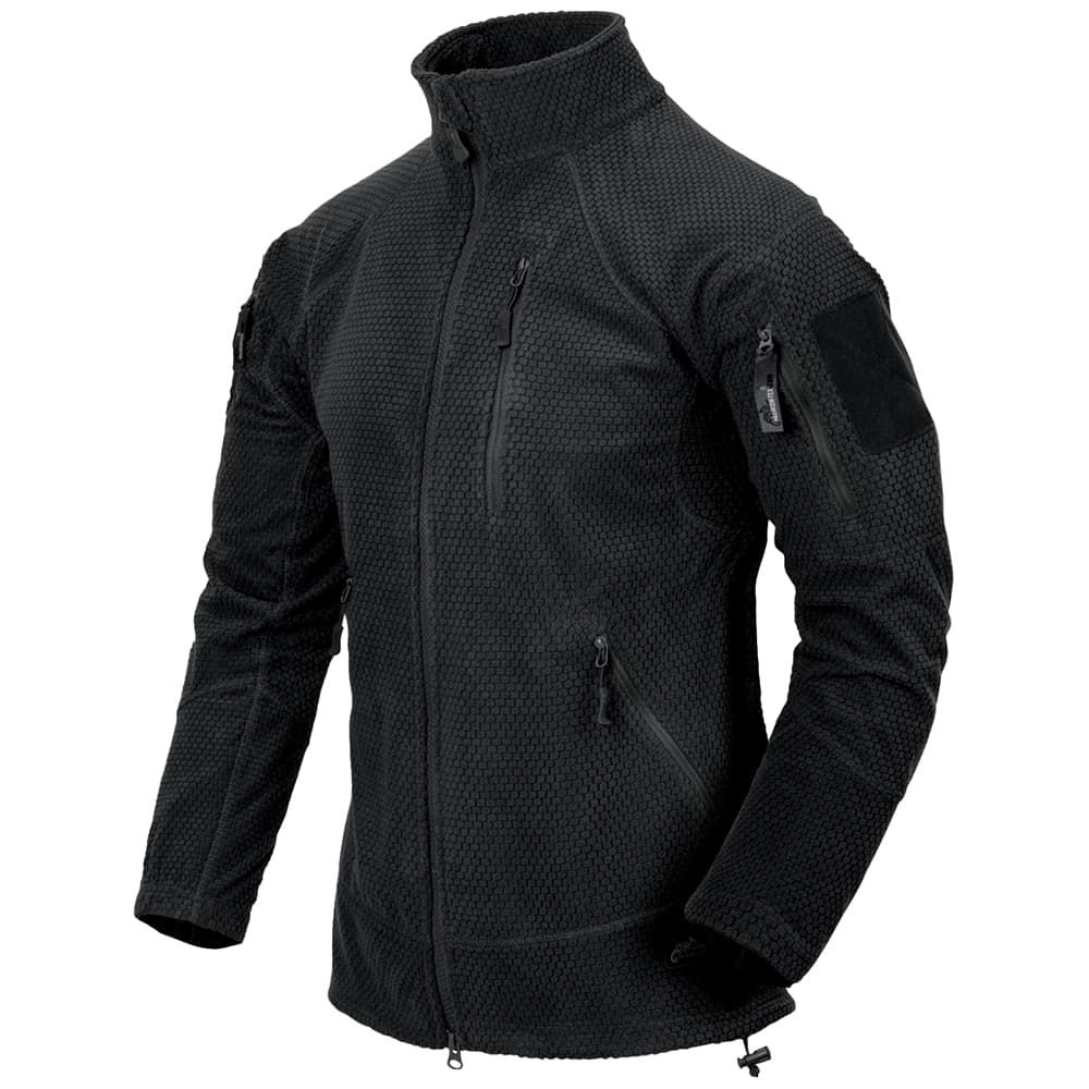 HELIKON-TEX ジャケット ALPHA TACTICAL グリッドフリース BL-ALT-FG [ ブラック / レギュラー/Sサイズ ] HELIKON-TEX ジャケット ALPHA TACTICAL グリッドフリース BL