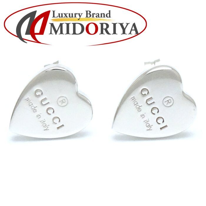 GUCCI グッチ トレードマークハートシェイプ ピアス 223990 シルバー  