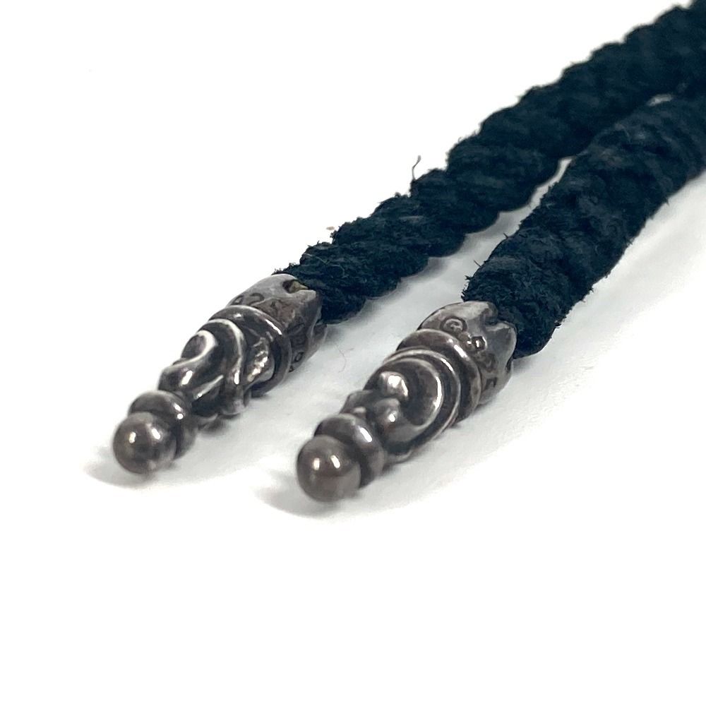 CHROME HEARTS クロムハーツ ネックレス プレード 革紐 レザー CHROME HEARTS クロムハーツ レザー ペンダント ネックレス 革紐