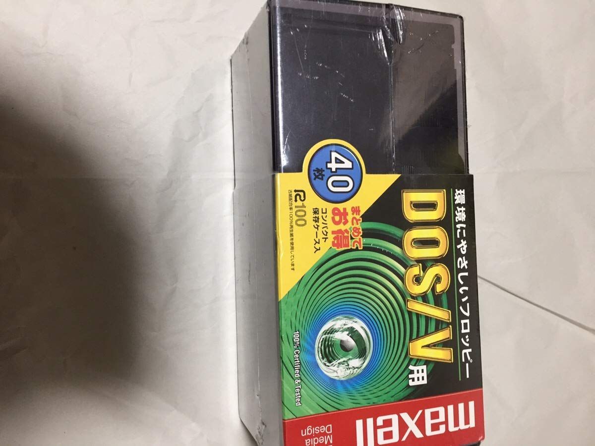 日立マクセル マクセル MAXELL 3.5インチ 2HDフロッピーディスク DOS|Vフォーマット まとめて40枚 プラスチックケース入リ MFHD18.C40P