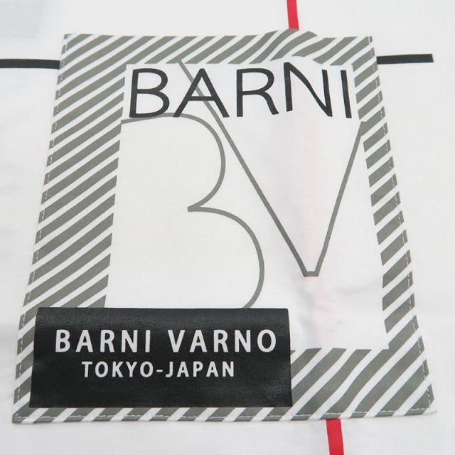 バーニヴァーノ 長袖Tシャツ ロゴプリント シルケット 天竺 春夏 M L サイズ 白黒 01 BARNI VARNO BSS-MTN4722  ホワイト ポケット - メルカリ