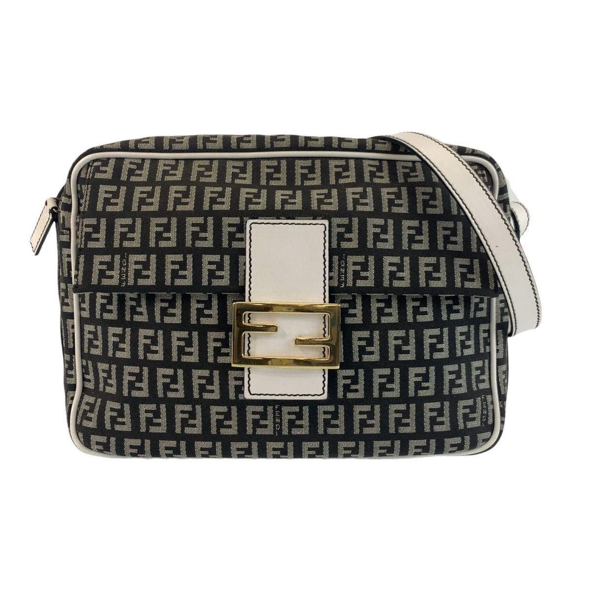 人気商品の入荷速報 入荷Now フェンディ FENDI 美品 ズッキーノ ホワイト 黒 ブラック マンマ バッグ