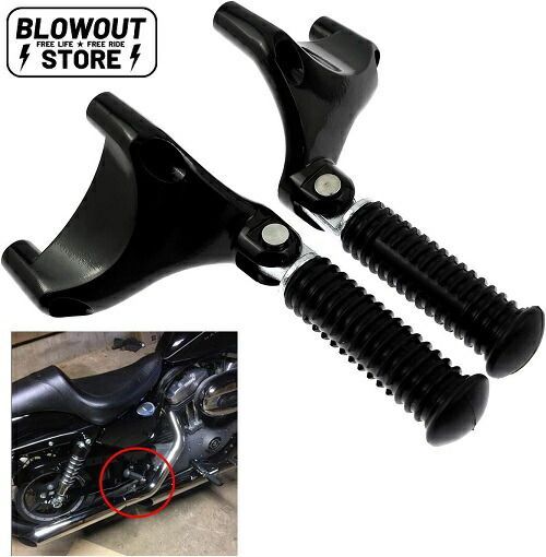 スポーツスター 2004-2013 パッセンジャー フットペグ マウント セット タンデムステップ マウント XL883 XL1200 48 72 ハーレー