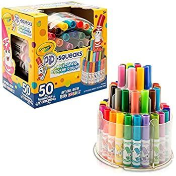 -非常に良い クレヨラ 水で落とせる マーカーペン 50色 マーカータワー Pip Squeaks 588750