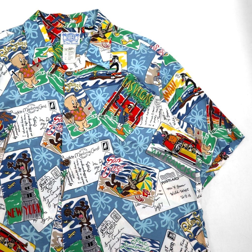 【レア】 Reyn Spooner × MLB　開襟 オープンカラーシャツ reyn spooner】 MLB ANGELS オープンカラー アロハシャツ - メルカリ