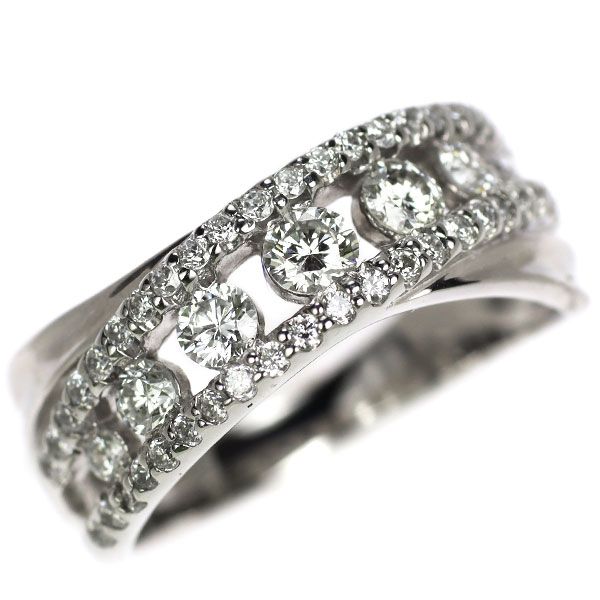 Pt900 ダイヤモンド リング 0.70ct - メルカリ 