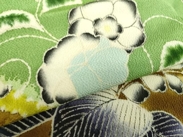 平和屋着物○九寸名古屋帯 絞り 辻が花 鬼しぼ縮緬 正絹 逸品