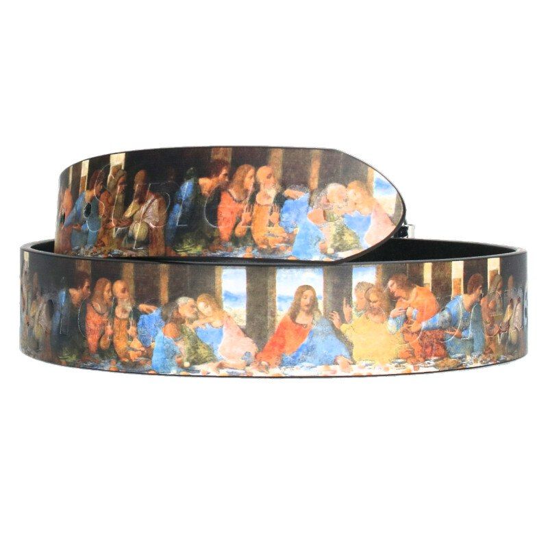 シュプリーム 25SS Last Supper Leather Belt ラストサパーレザー  