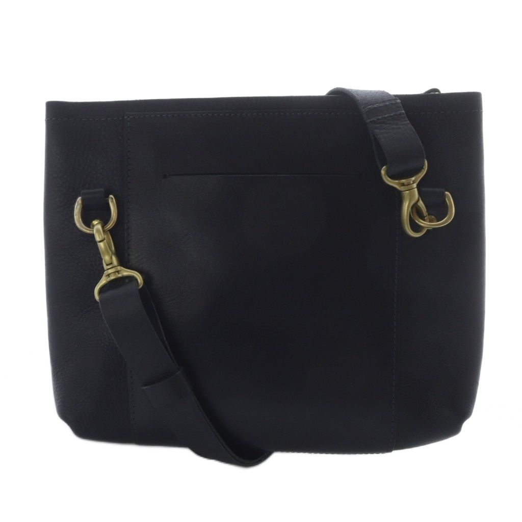 イボーナ レザー2WAYバッグ ショルダーバッグ クラッチバッグ 黒  