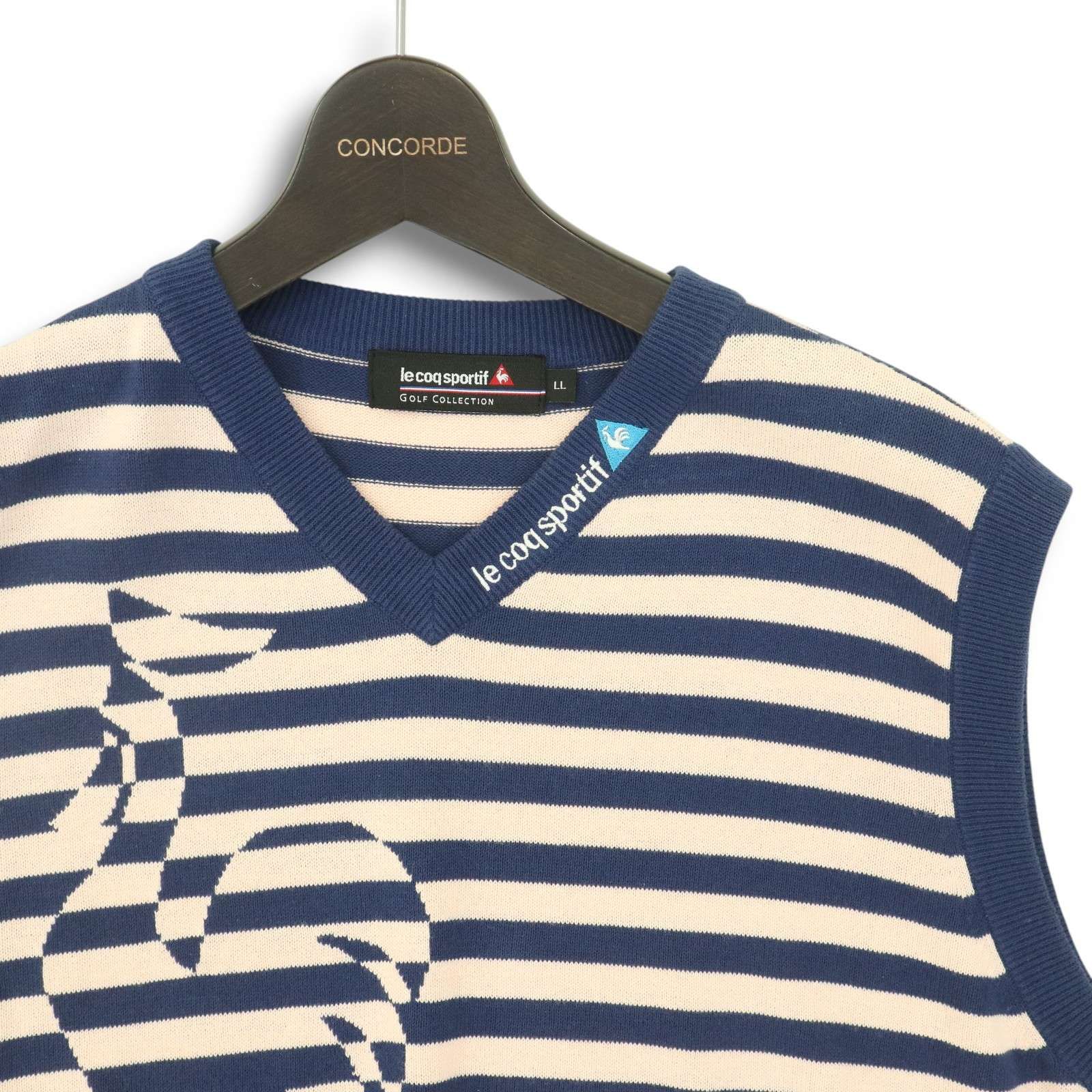 le coq sportif GOLF COLLECTION ルコック ゴルフ ロゴ刺繍☆ Vネック 