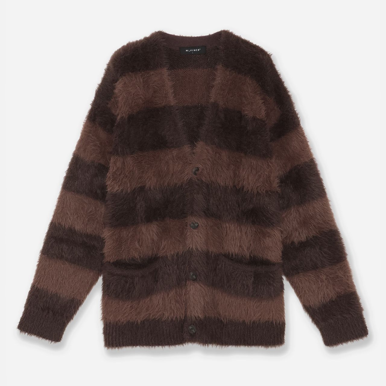 MLVINCE SHAGGY CARDIGAN BORDER カーディガン MLVINCE SHAGGY CARDIGAN BORDER カーディガン