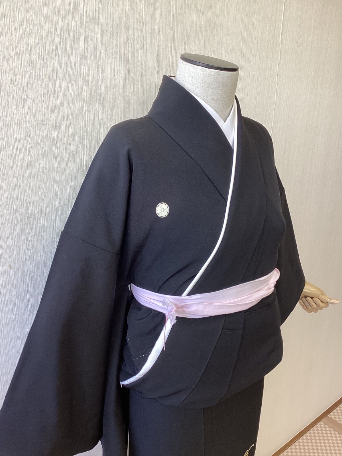 平和屋着物○千草染繍 色留袖 友禅 扇面風景文 暈し染め