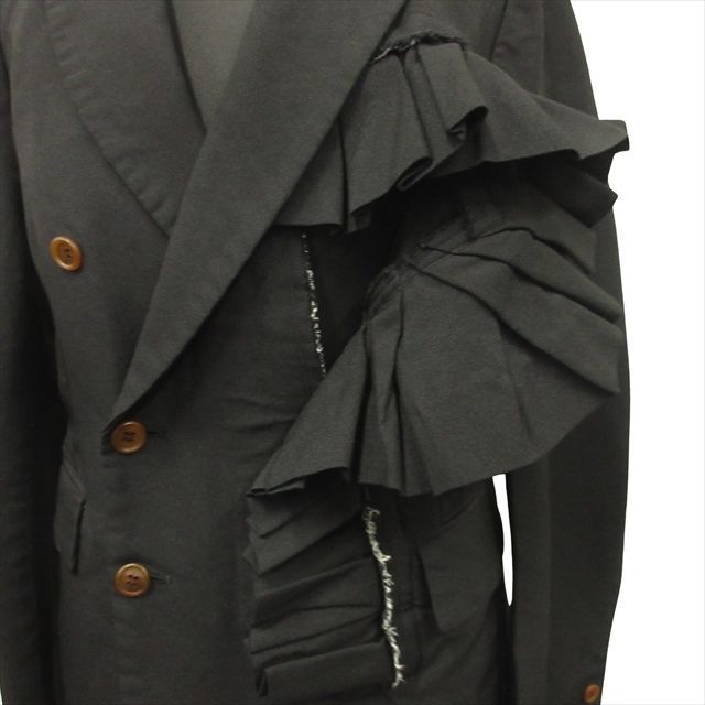 美品 18ss コムデギャルソン COMME des GARCONS ポリ縮絨 カットアウト  